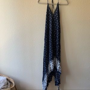 Lulu’s Navy Bandana Print Maxi Dress
